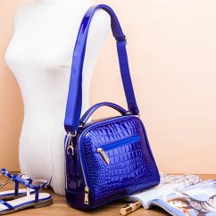 Trendy Portable Womens Crossbody Bags High Quality Bright PU Leather Ladies Handbags Large Casual Bag