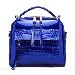 Trendy Portable Womens Crossbody Bags High Quality Bright PU Leather Ladies Handbags Large Casual Bag