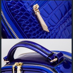 Trendy Portable Womens Crossbody Bags High Quality Bright PU Leather Ladies Handbags Large Casual Bag